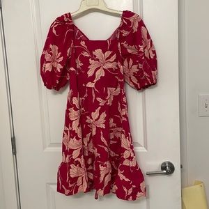 Express mini bubble sleeve dress